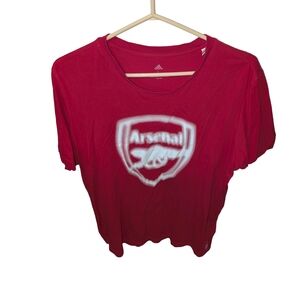 Arsenal Red Adidas T-shirt Size Large